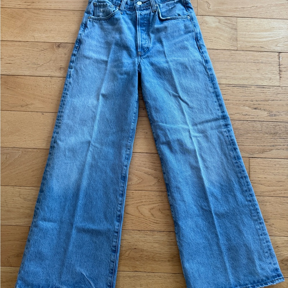 Citizens Of Humanity High Waisted Light Blue Flare Jeans